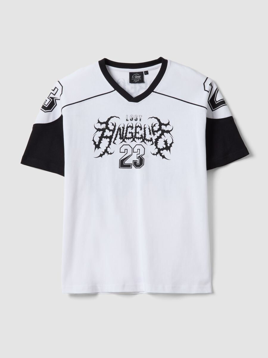 Multicolour pure cotton regular fit t-shirt with print_4