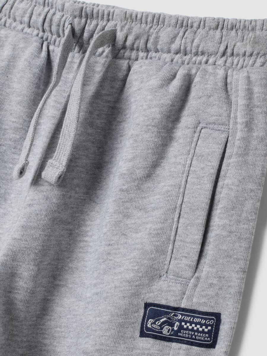 Pantaloni jogger grigi in puro cotone organico_3