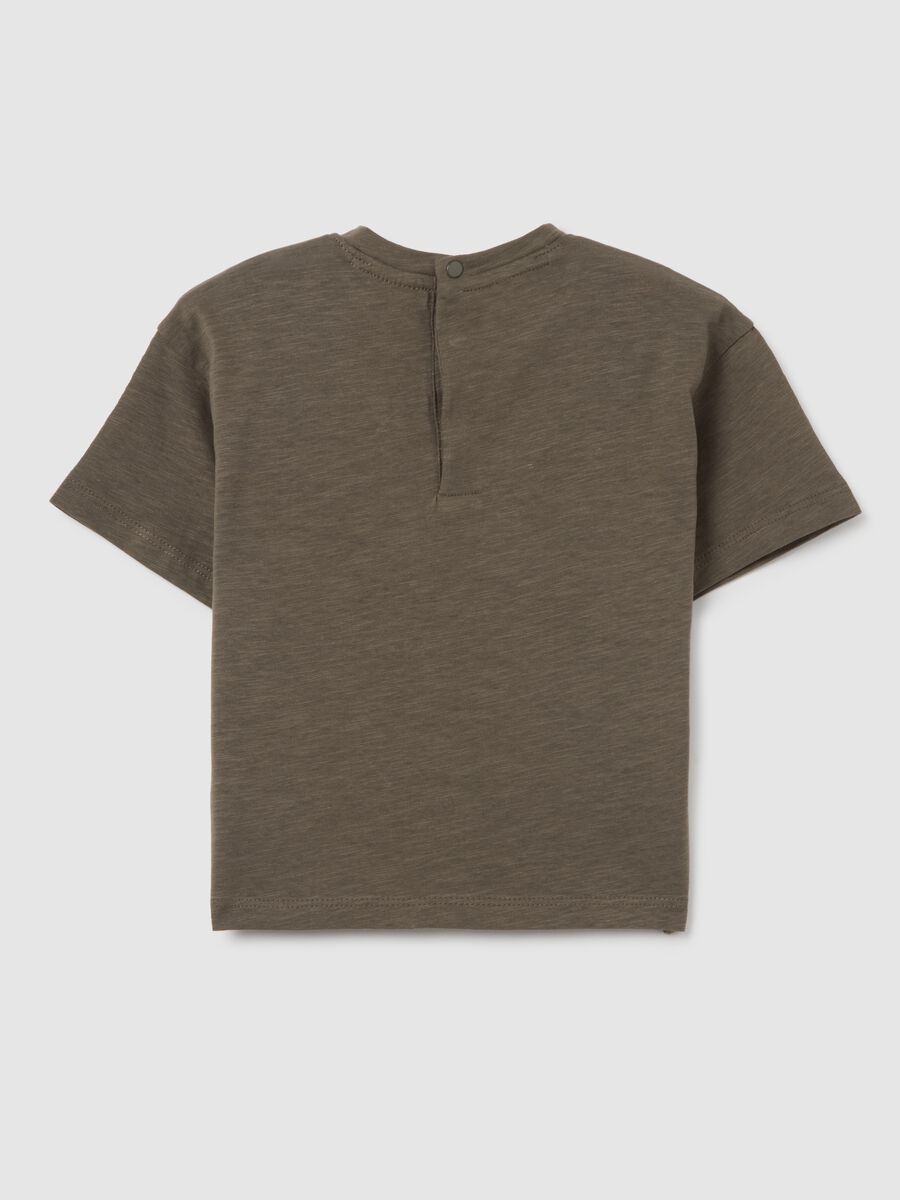 Baby pure cotton brown t-shirt regular fit_1