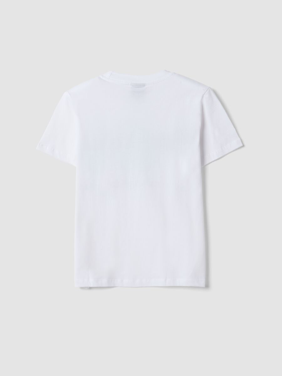 White 100% cotton T-shirt with Hard Rock Cafe logo, regular fit_2