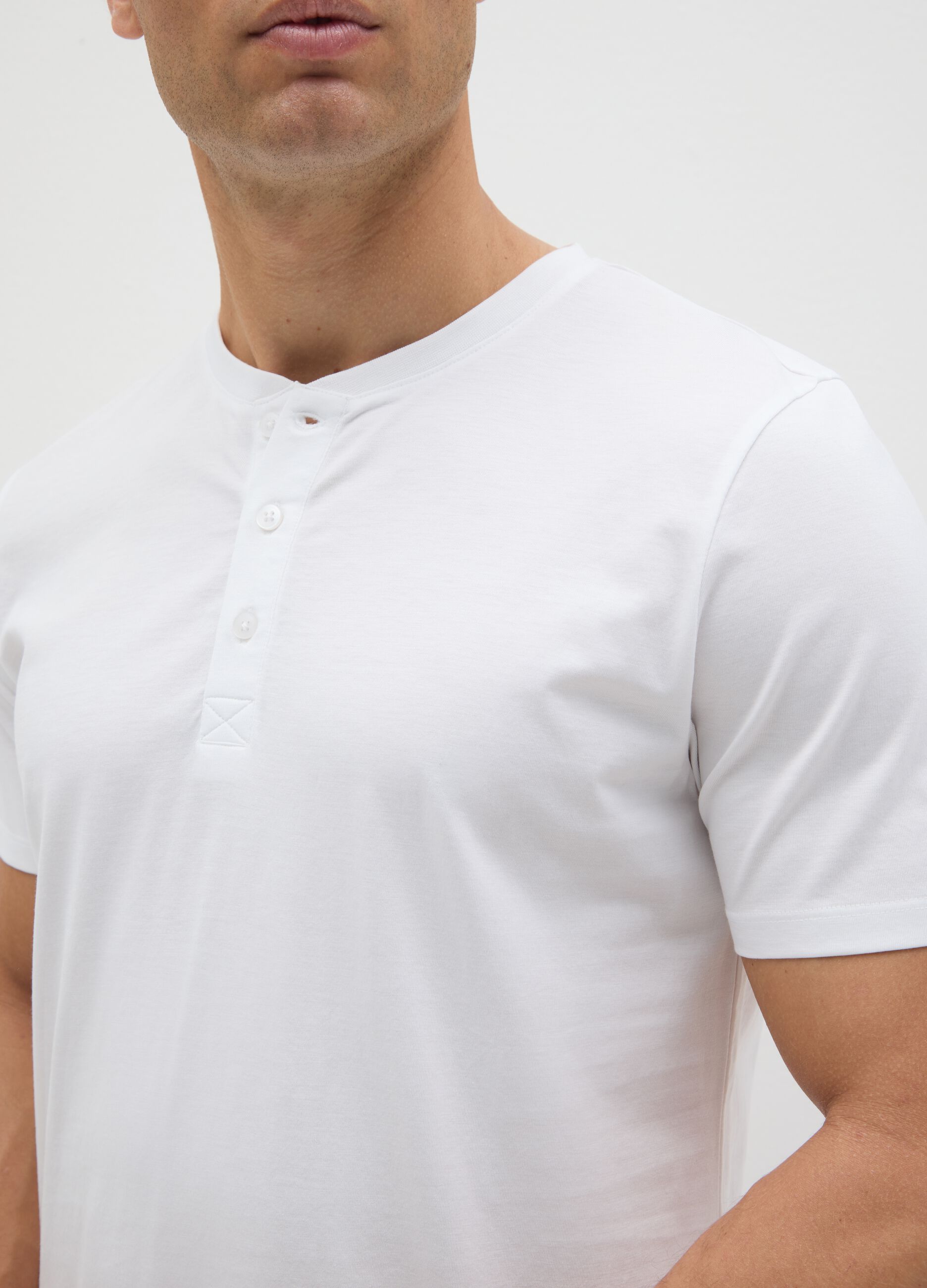 White T-shirt in Supima cotton