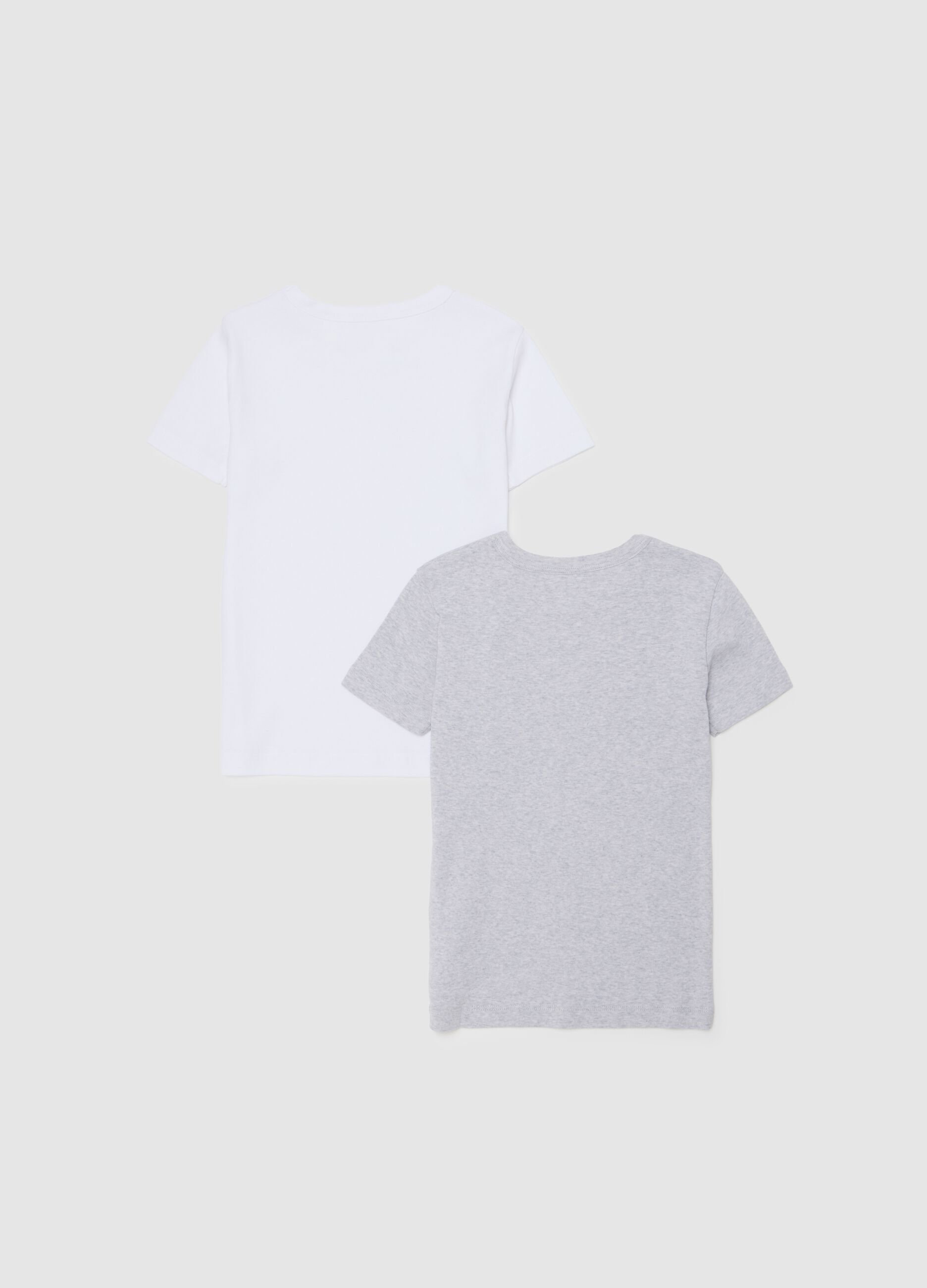Children's Multicolour Pure Cotton Regular Fit Twin Pack T-shirts