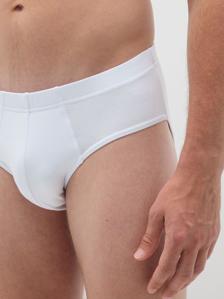 Slip in cotone bianco regular fit_2
