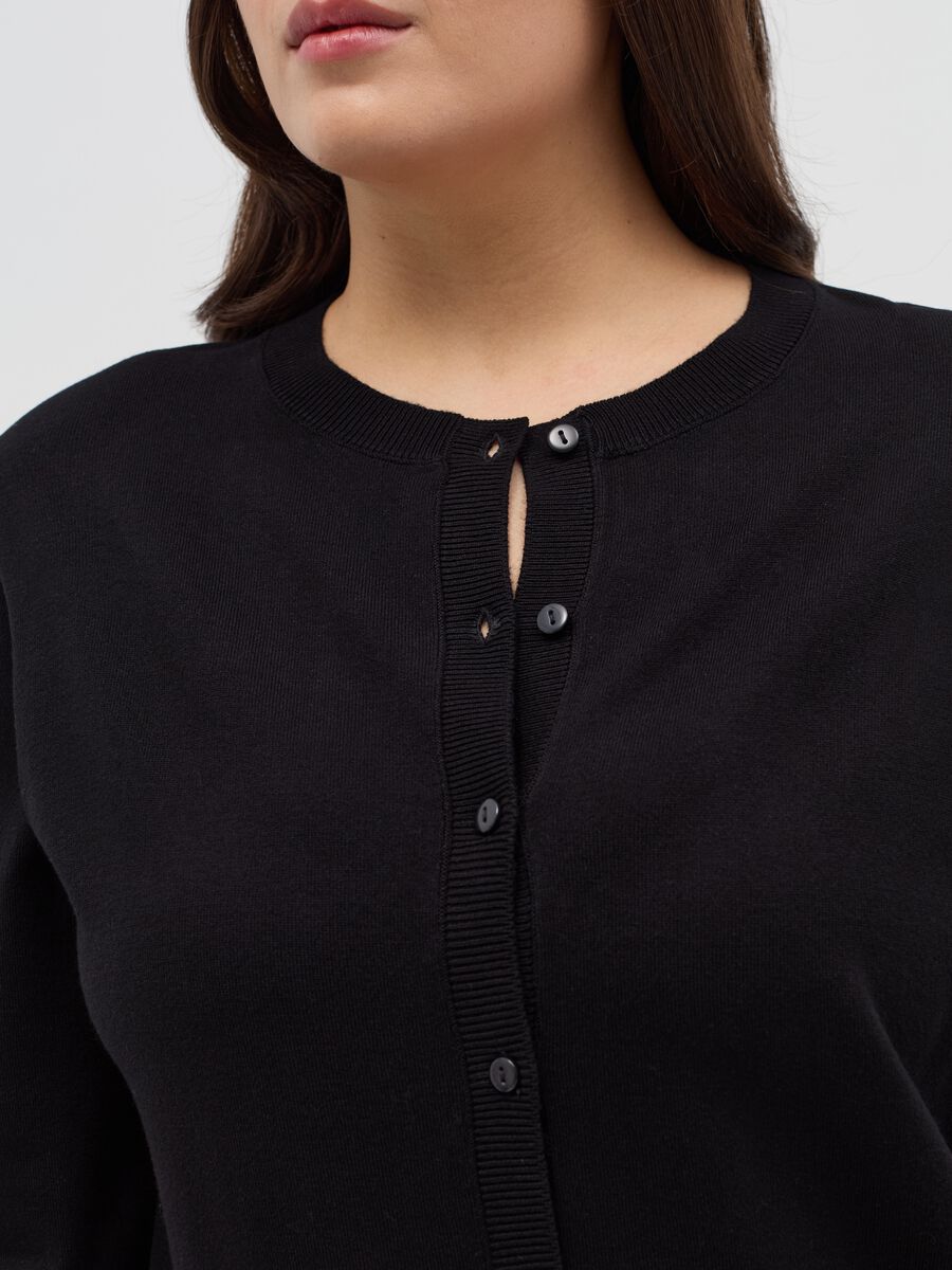 Curvy cardigan with round neck_2