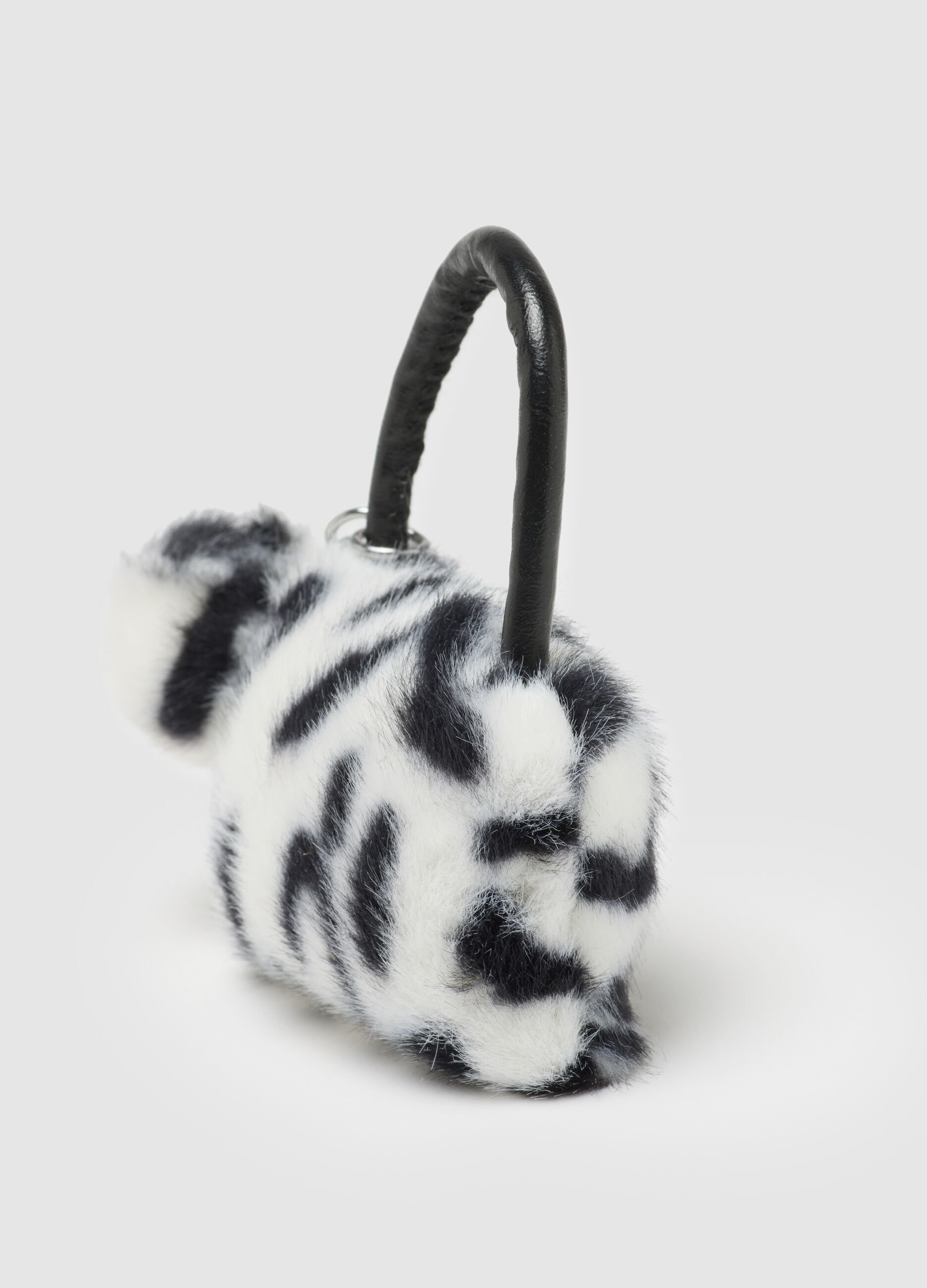Portachiavi in peluche multicolor