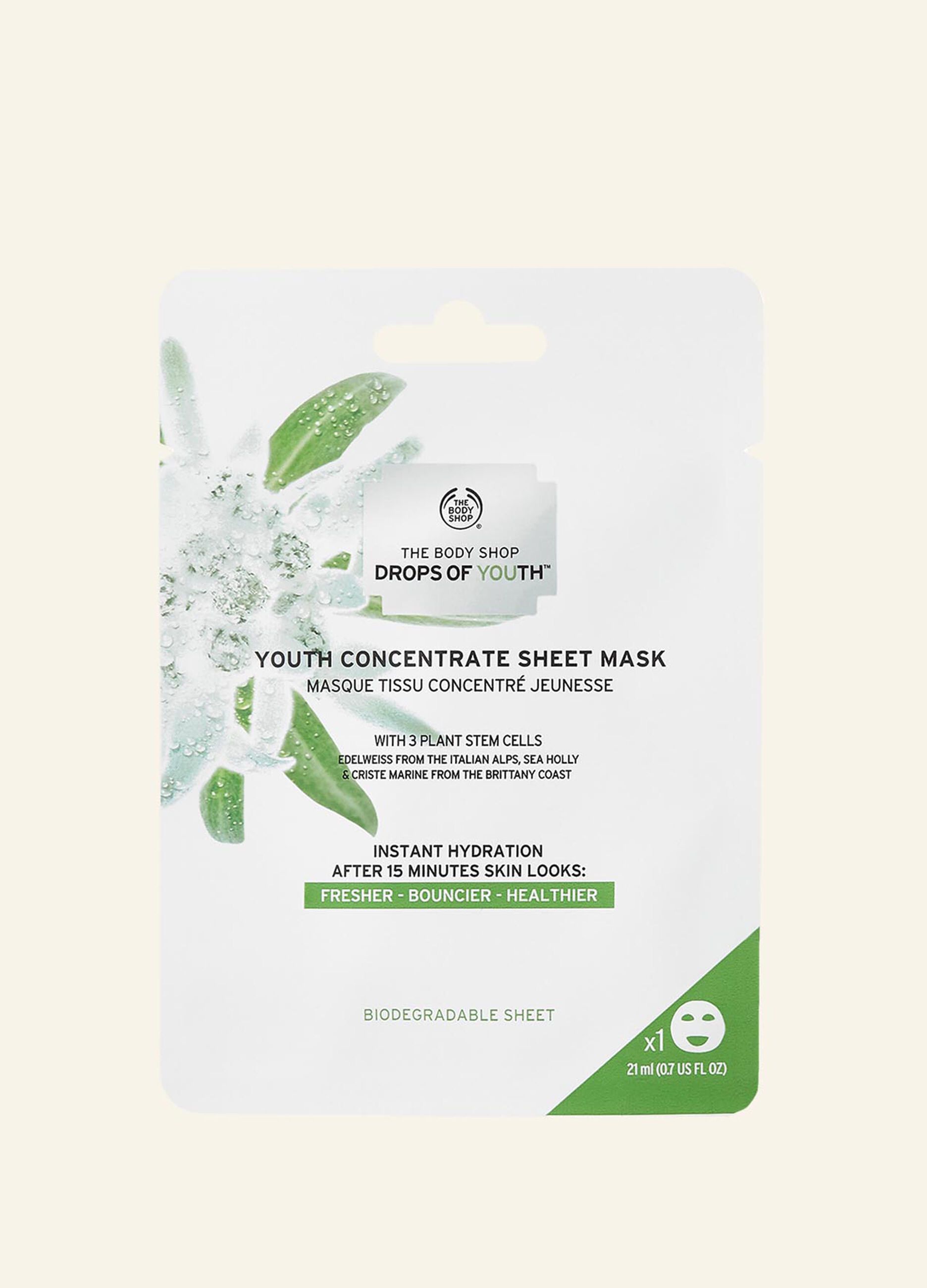 The Body Shop Drops Of Youth™  rejuvenating fabric mask