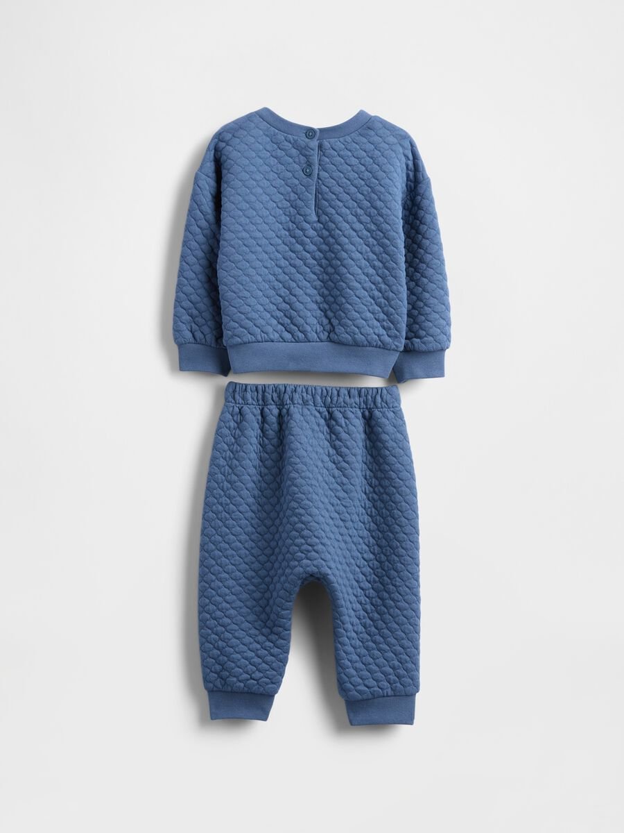 Blue neoprene tracksuit set_1