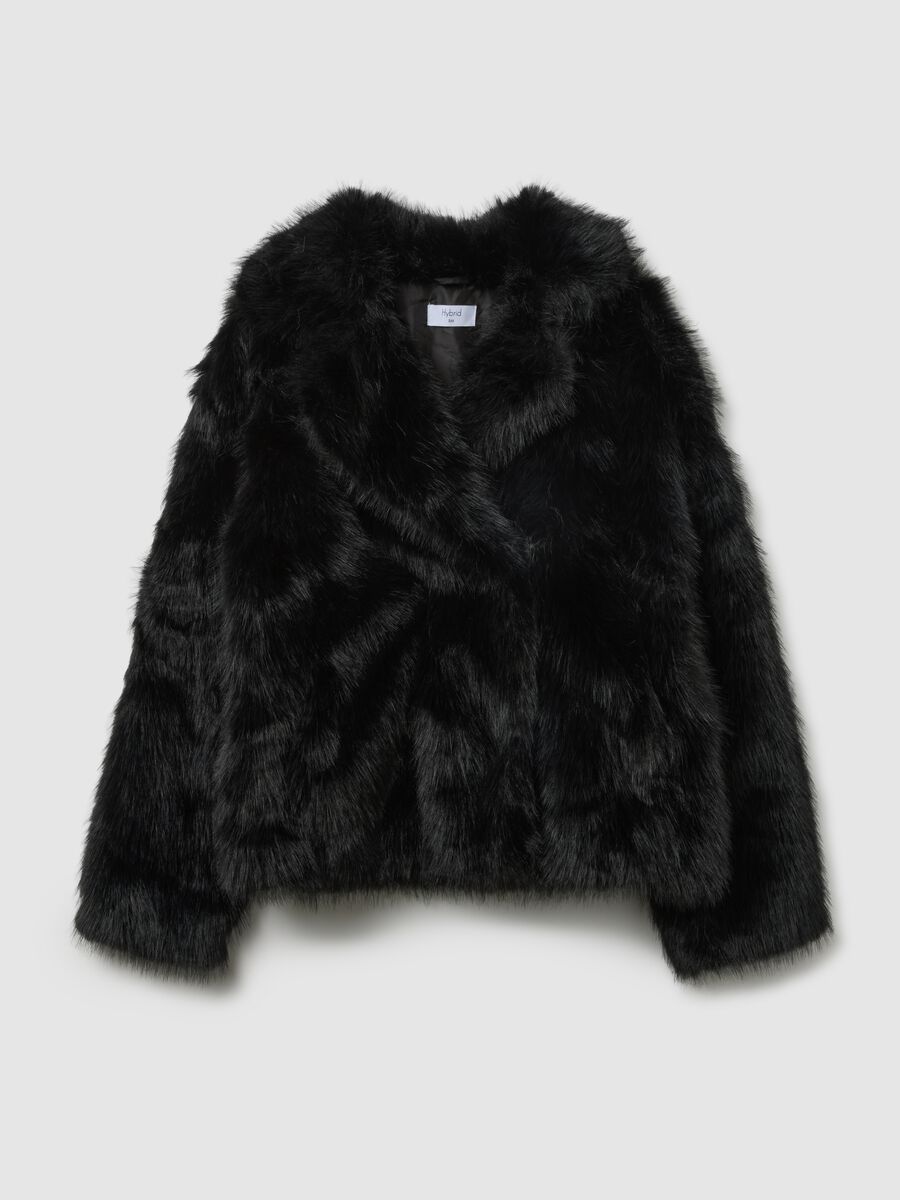 Giacca nera regular fit con bottoni_4