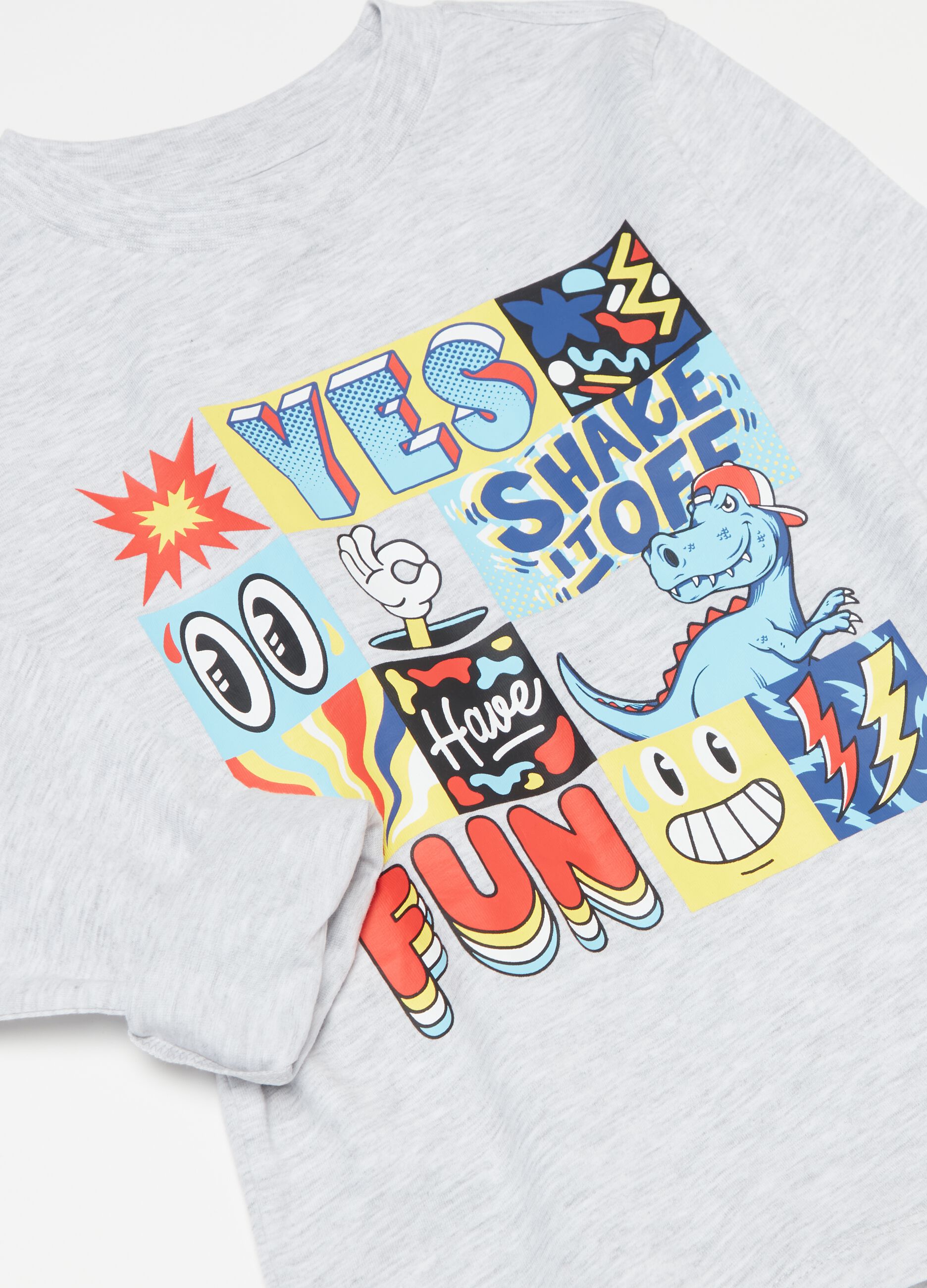 T-shirt a maniche lunghe con stampa