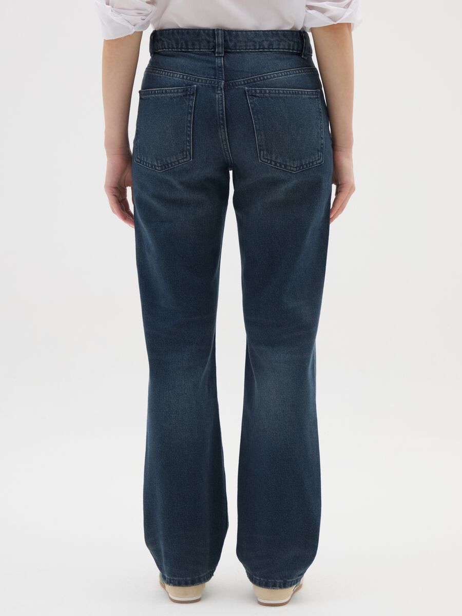 Jeans blu in puro cotone_2