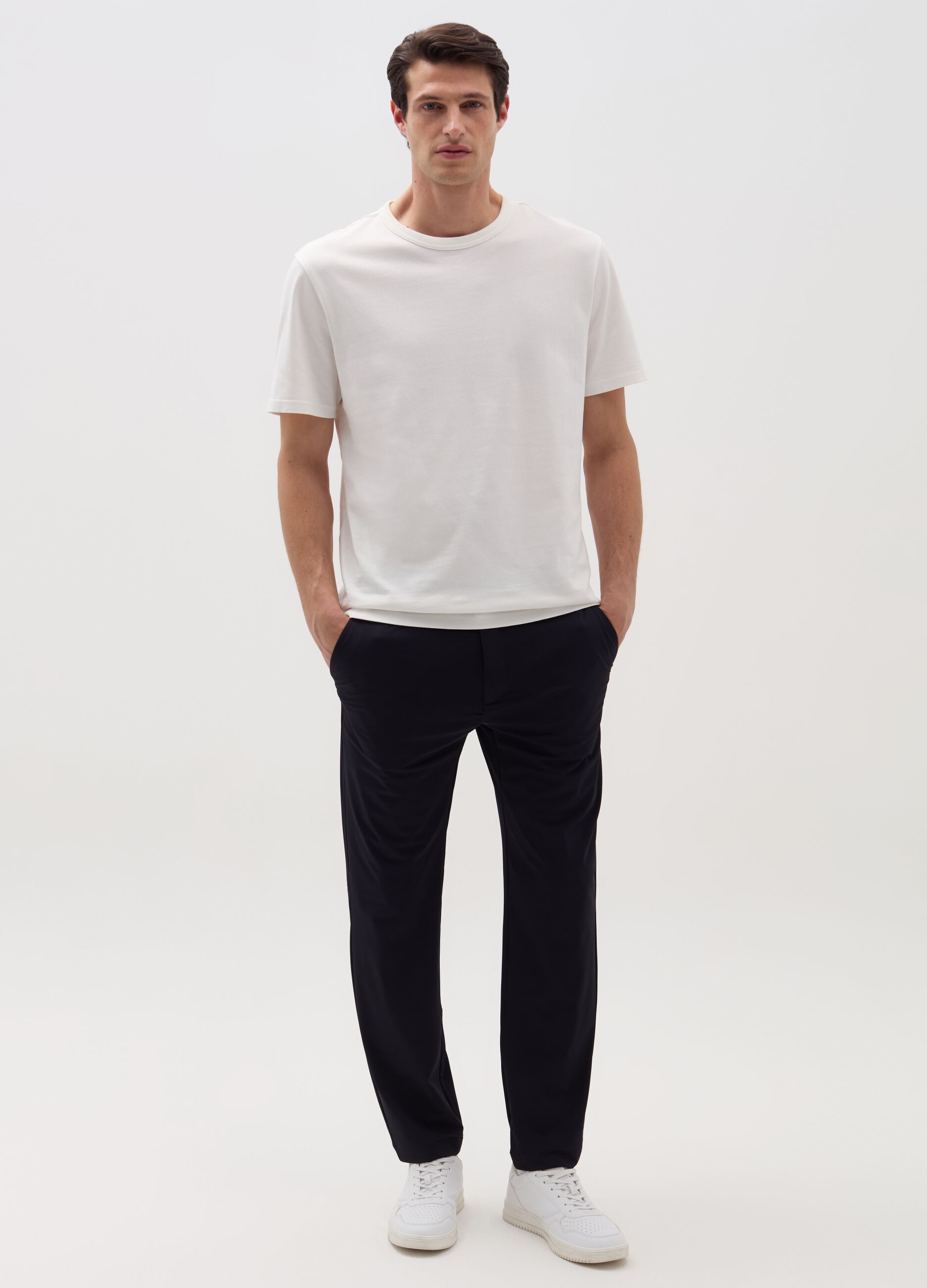 Ovs Pantalone chino jogger in tessuto tecnico