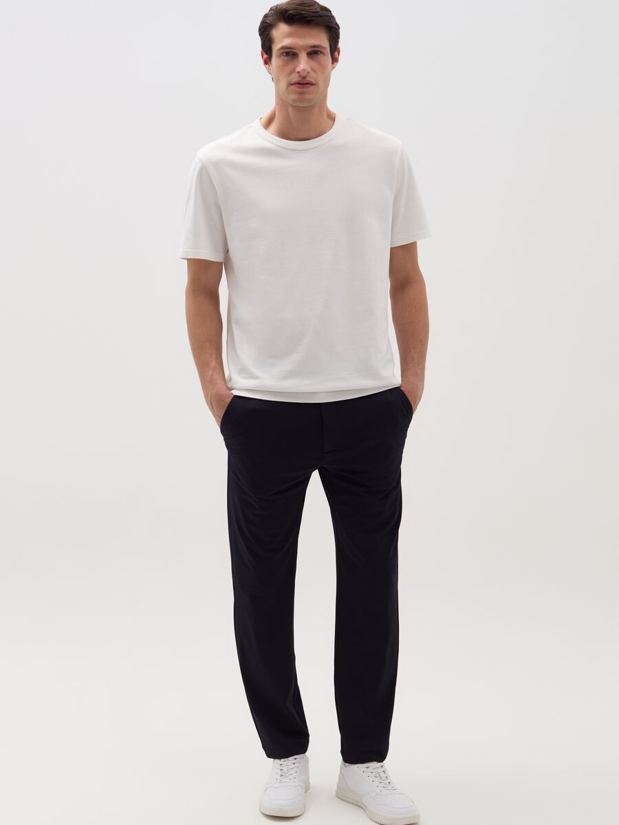 Chino joggers in technical fabric_0