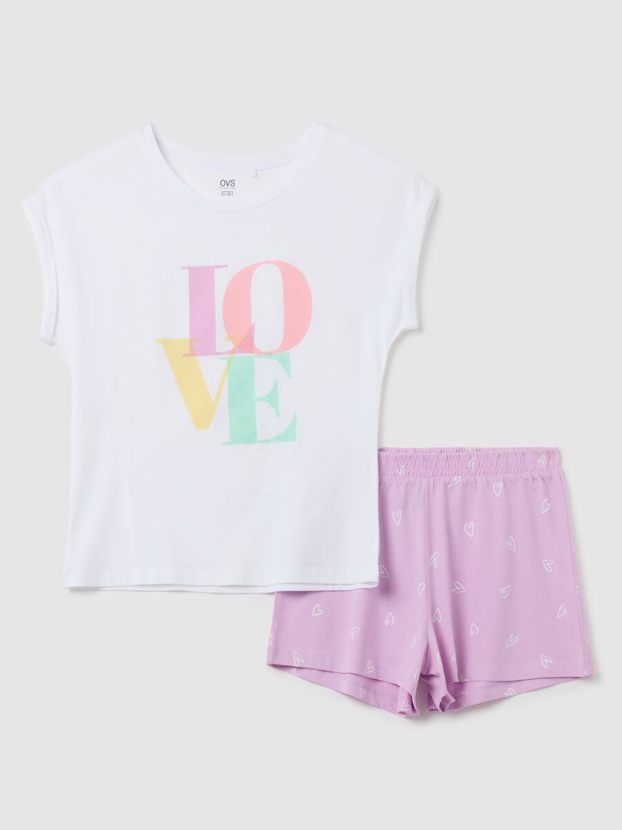 Set pigiama in puro cotone bianco regular fit_4
