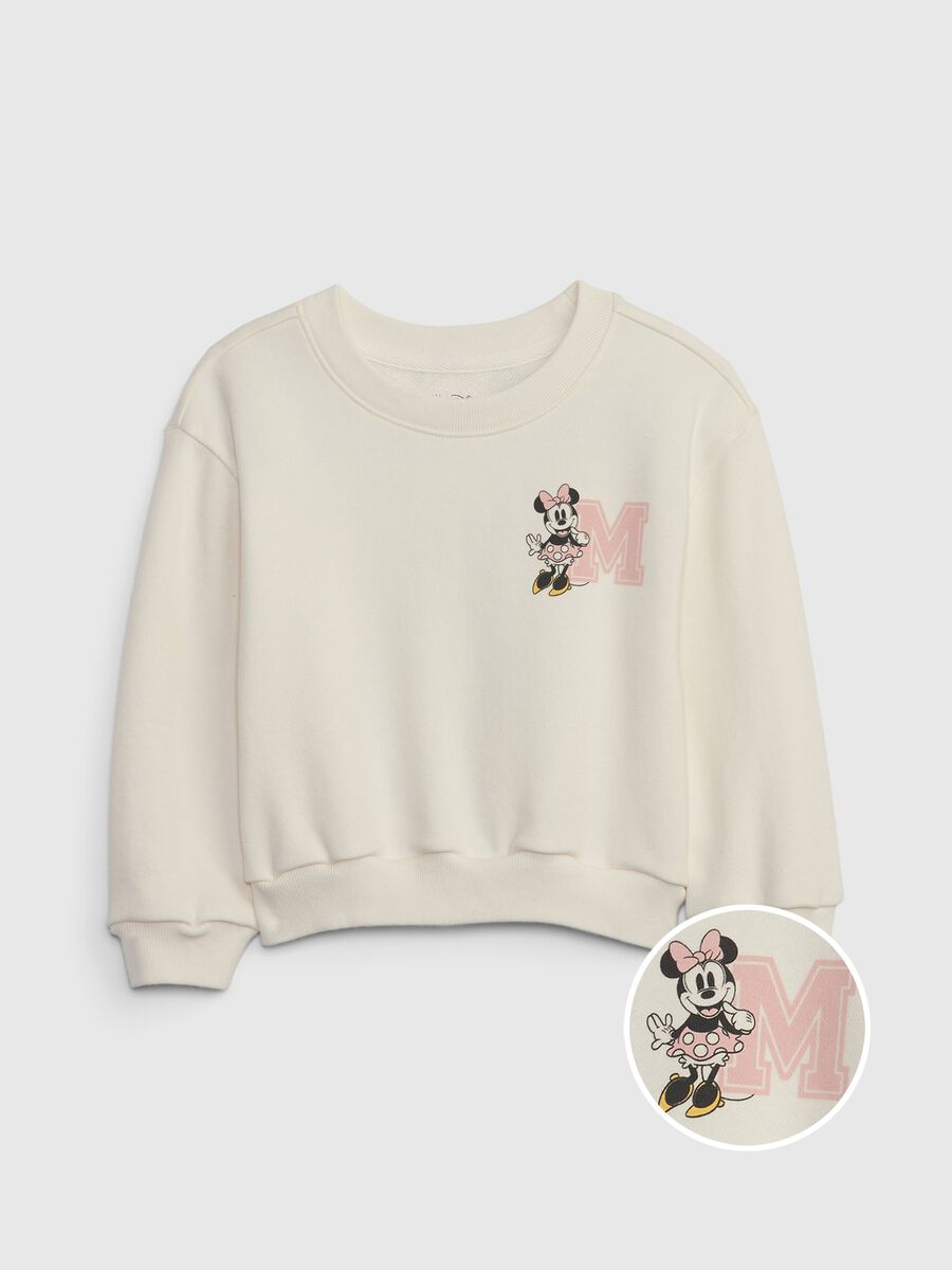 Felpa in French Terry con stampa Minnie_0