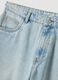 Light blue baggy-fit cotton-blend denim Bermuda shorts_5