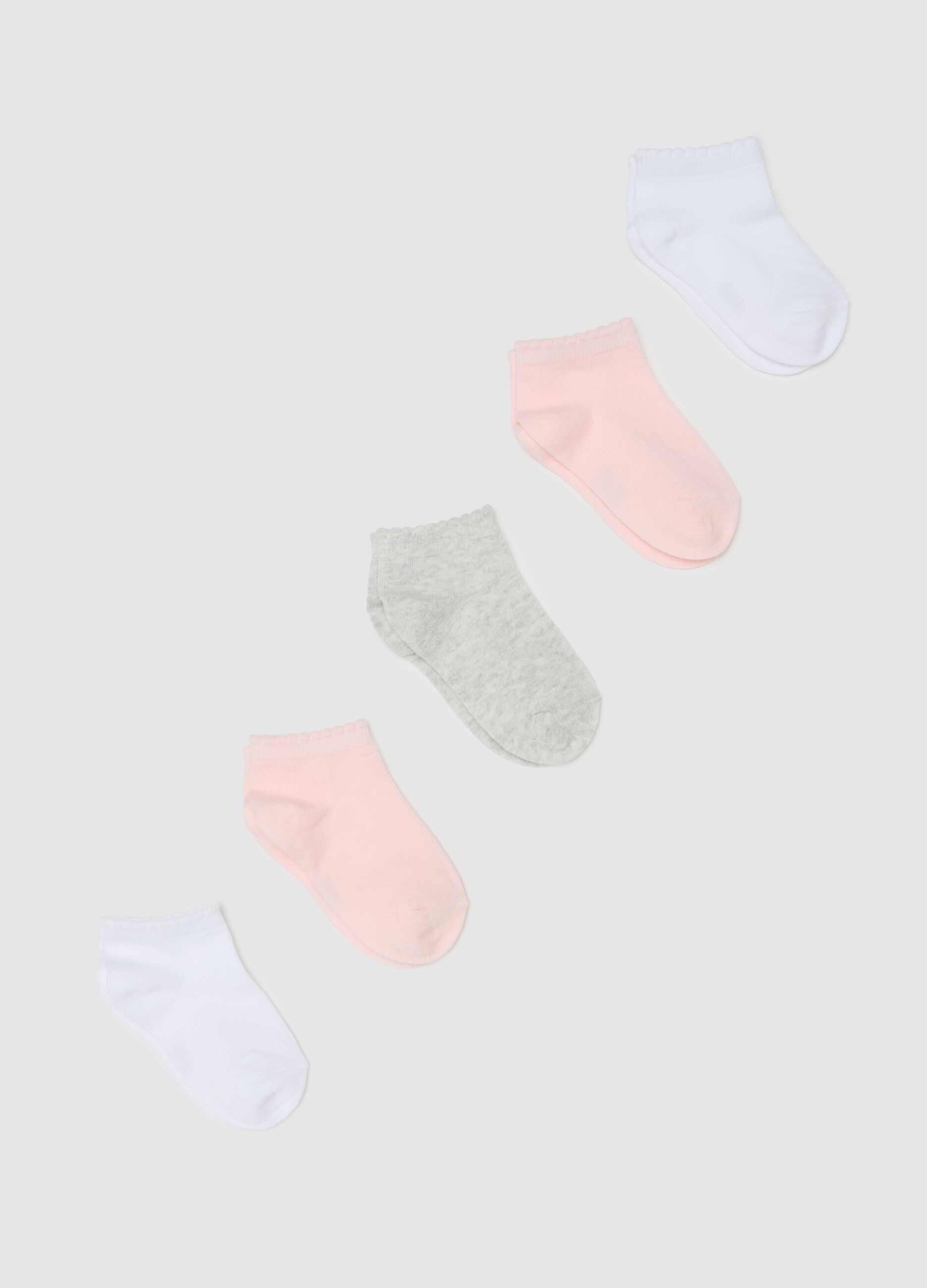 Five-pair pack stretch shoe liners