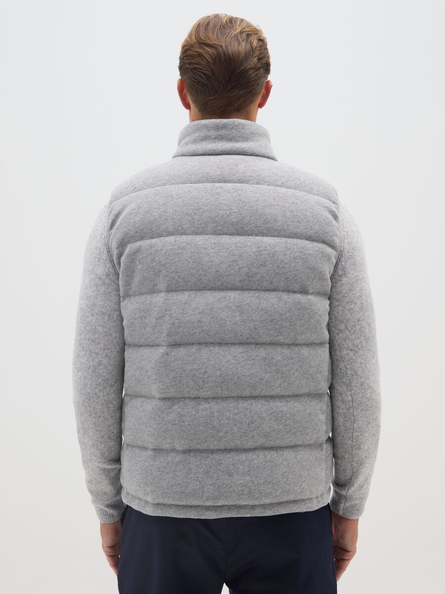Grey padded gilet regular fit_2
