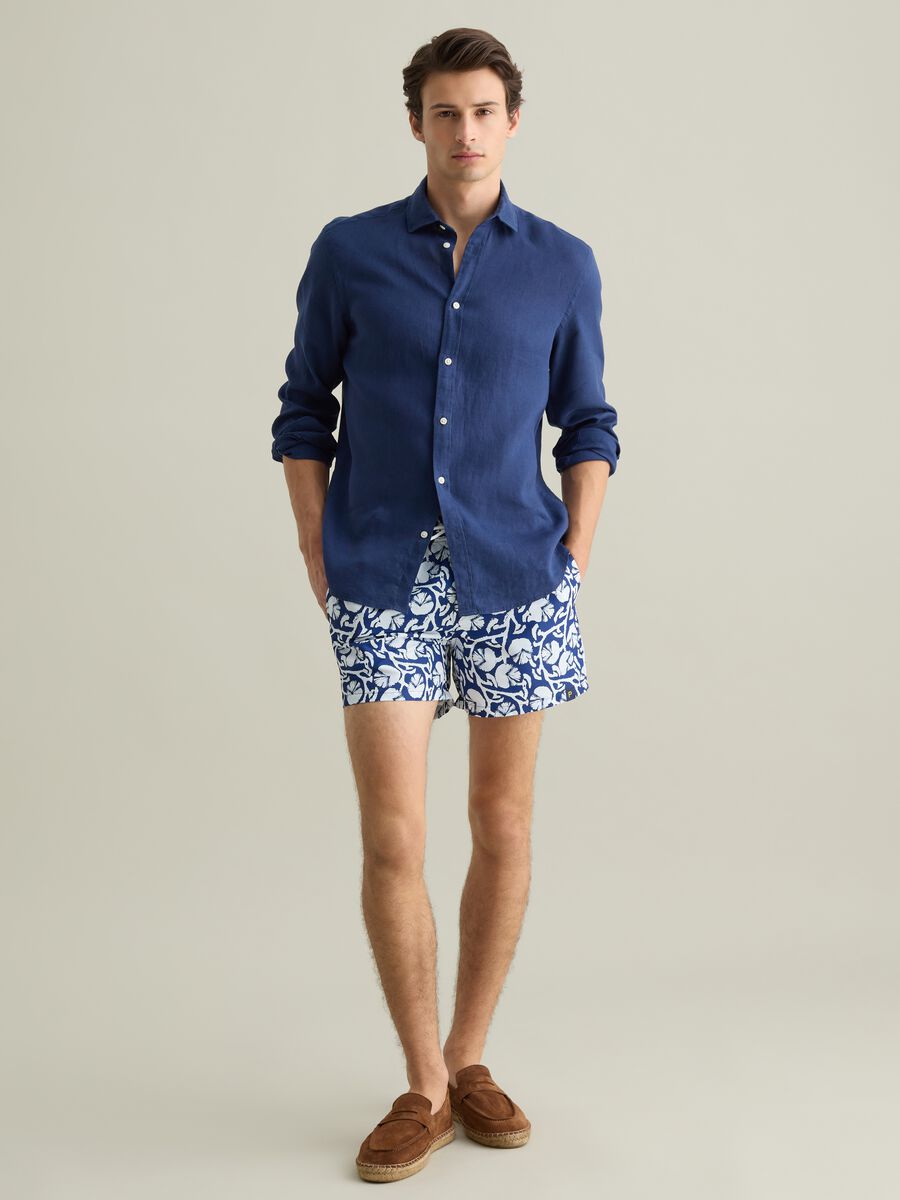 Men’s boxer shorts in multicolour mixed fabric with regular fit_0