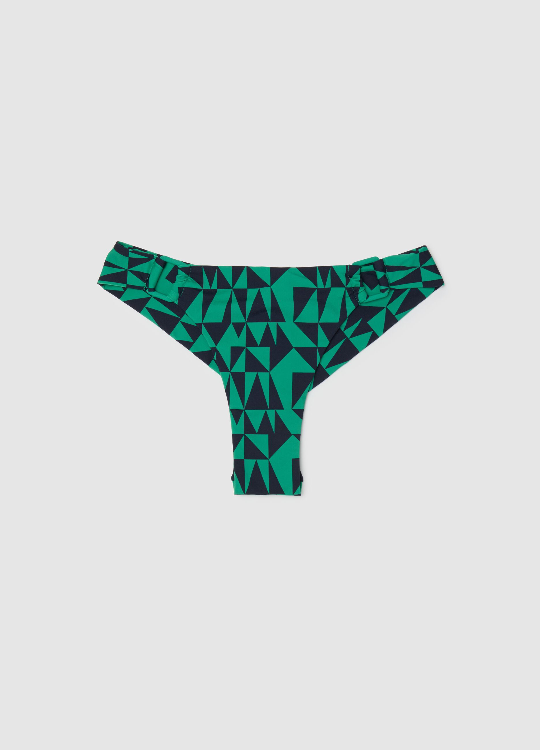 Women's multicolour stretch fabric bikini bottoms