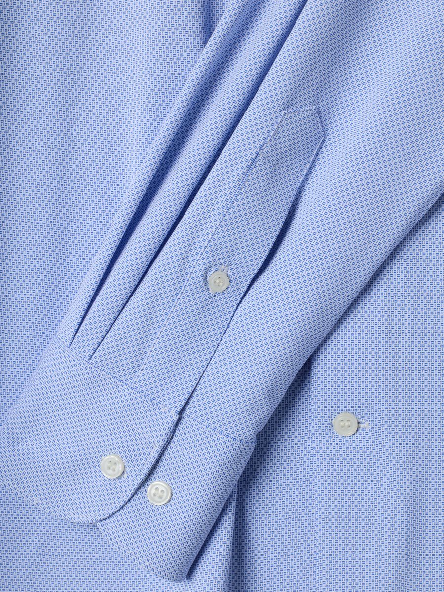 Camicia traspirante azzurra in tessuto elasticizzato 4 Way Stretch slim fit_1