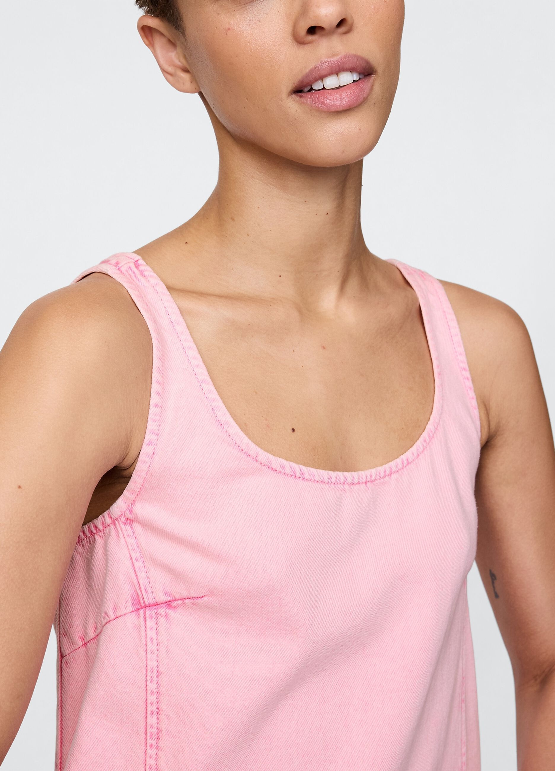 Sleeveless Pink Summer Dress