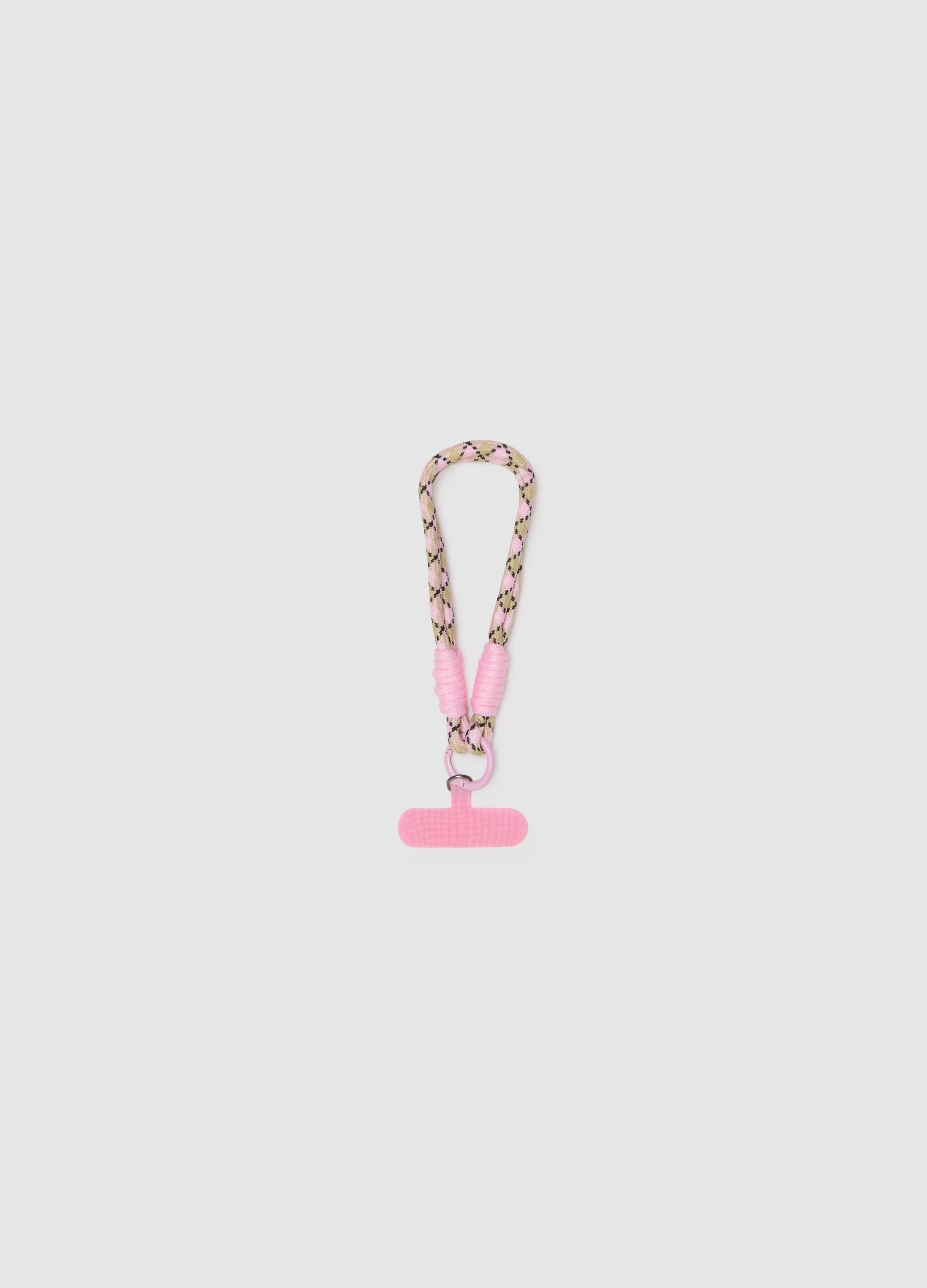 Multicolour Keychain with Metallic Details
