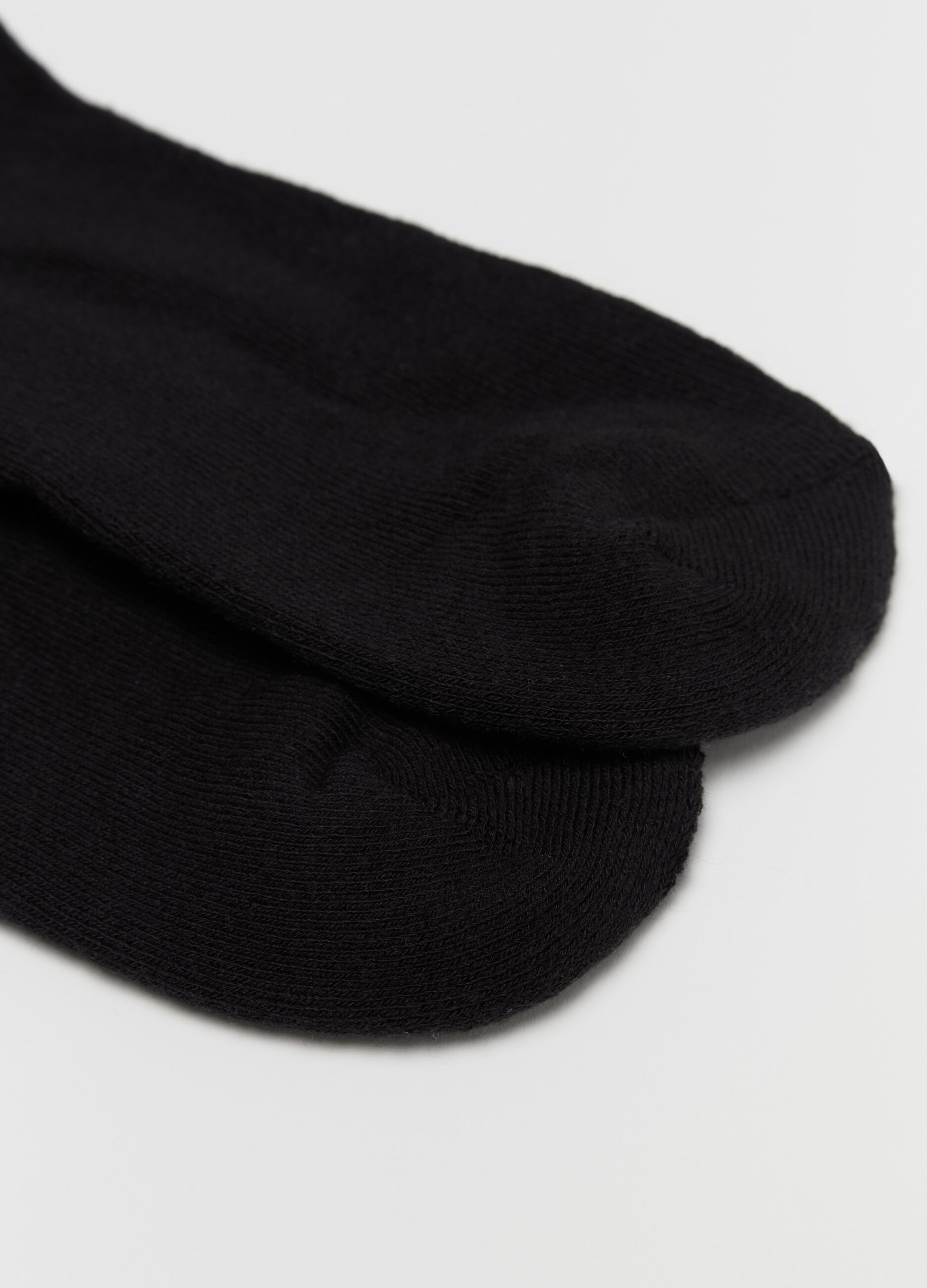 Three-pair pack tennis socks with striped bands