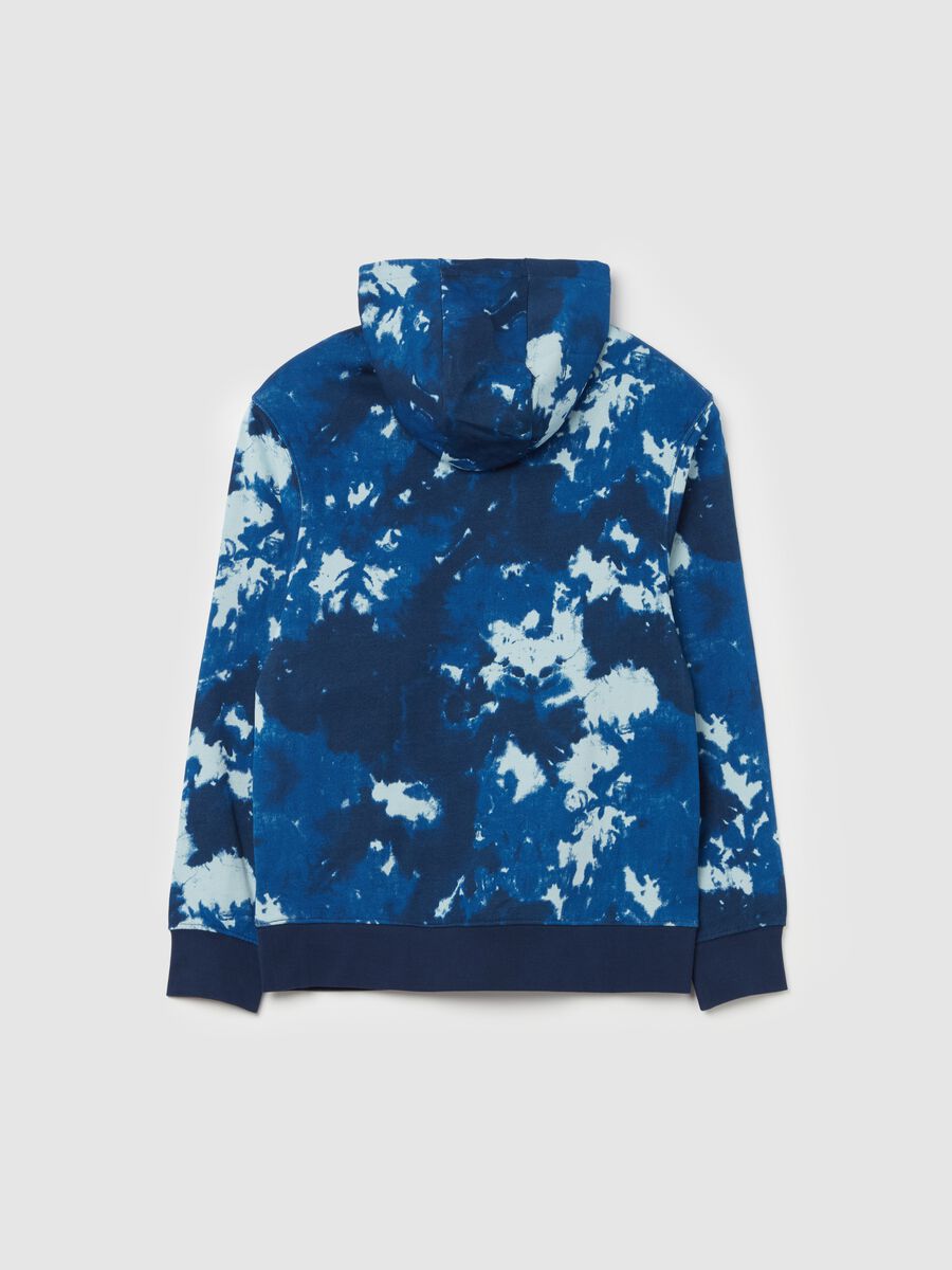 Felpa Tie Dye in French Terry con cappuccio_4