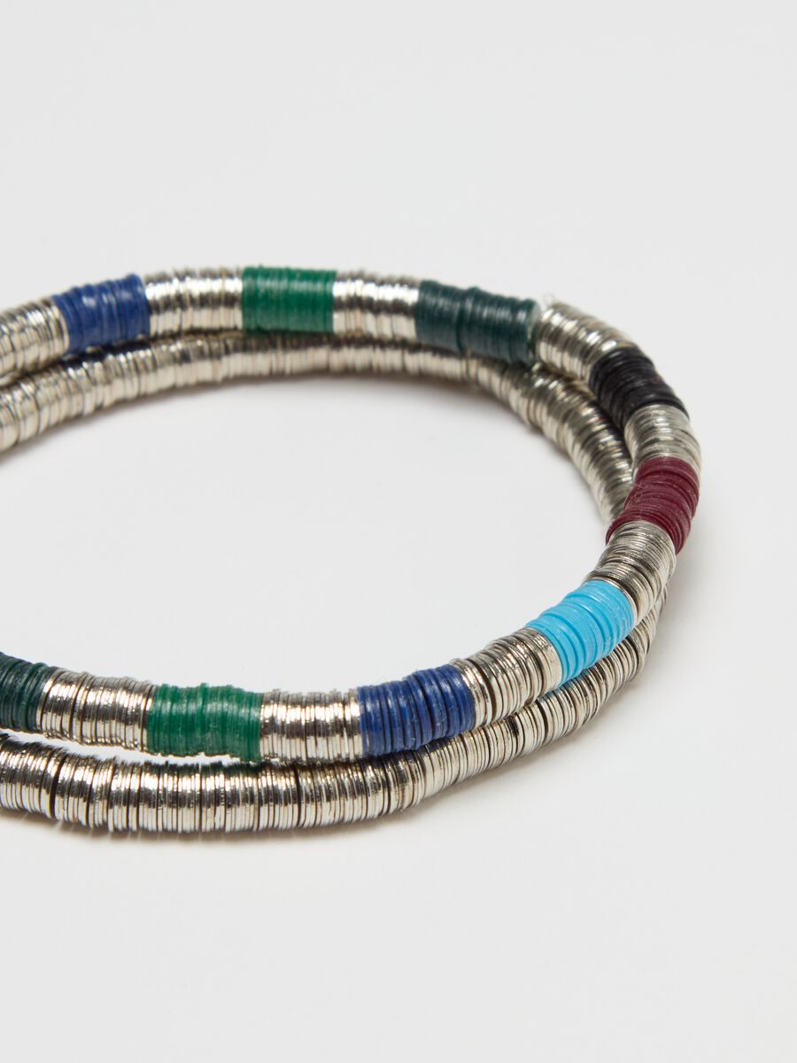 Two-pack bracelets with multicoloured details_1