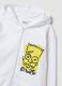White pure-cotton hooded sweatshirt with Simpsons print for boys_5