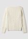 White wool-blend boat-neck jumper, regular fit_1