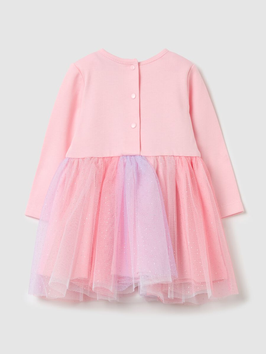 "Colorful Life" dress with tulle skirt_1
