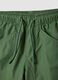 Green pure cotton cargo shorts_2