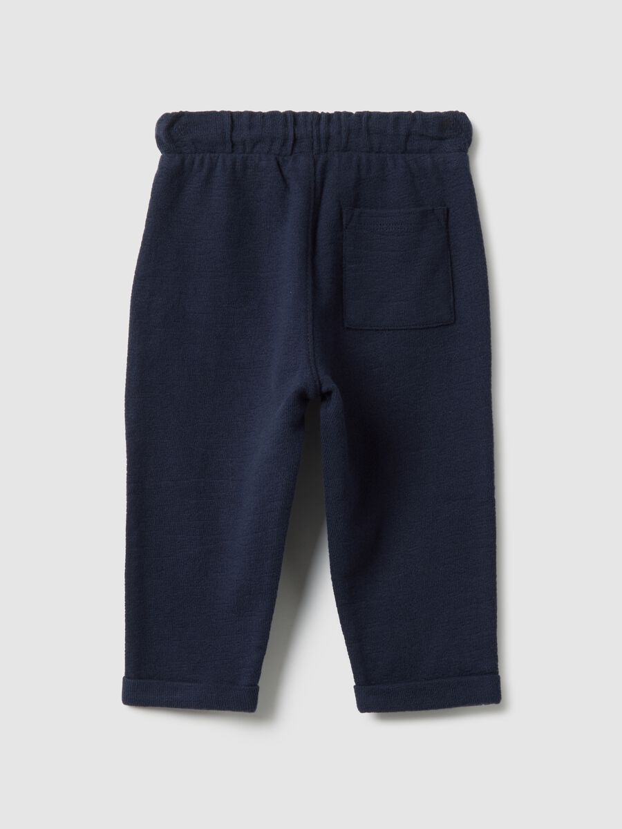Pure cotton blue trousers for boys regular fit_1