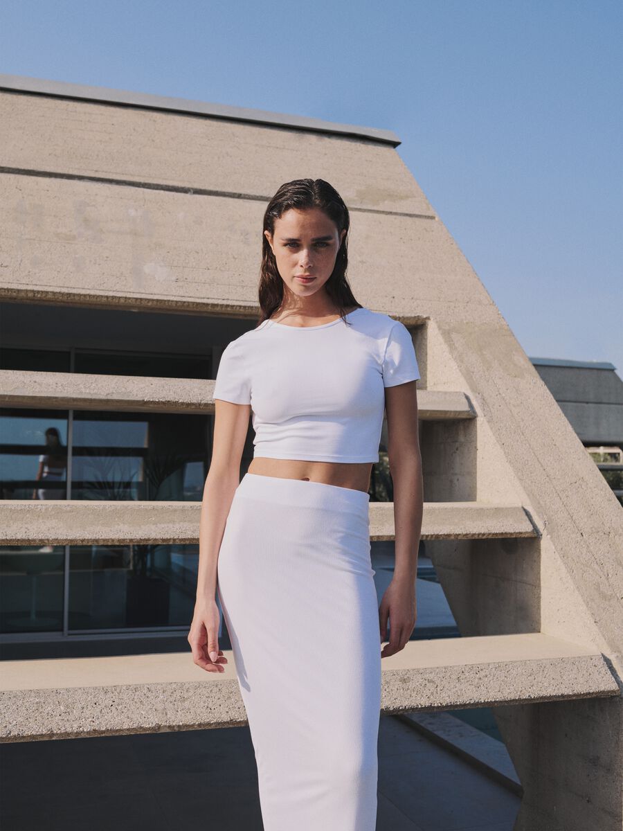 Backless Crop T-shirt White_1