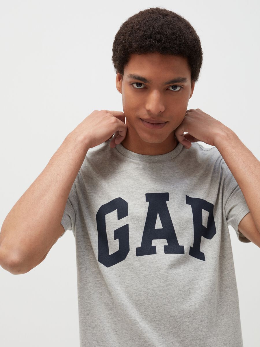 T-shirt with round neck and logo print_1