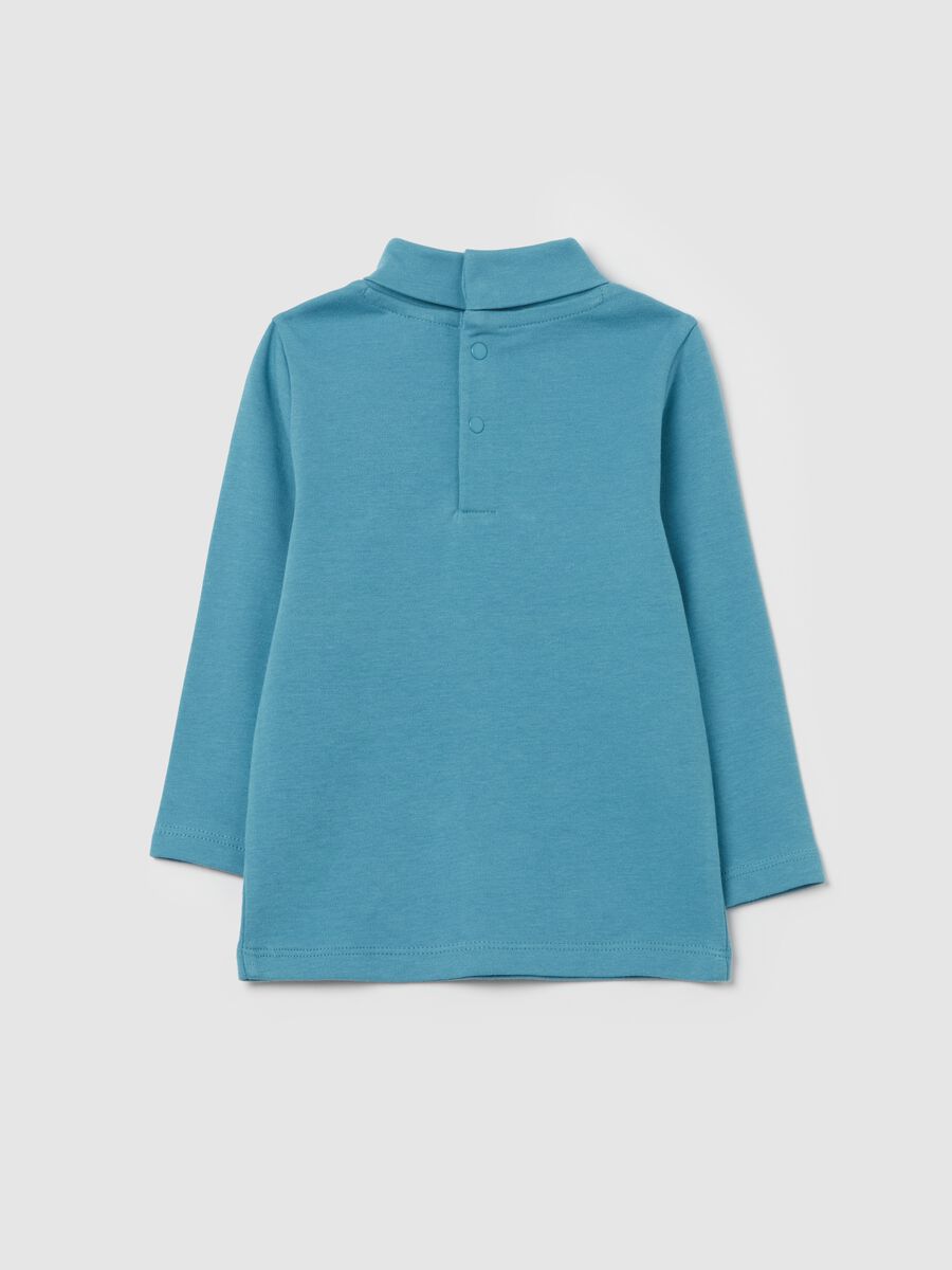 Long-sleeved T-shirt with high neck_1