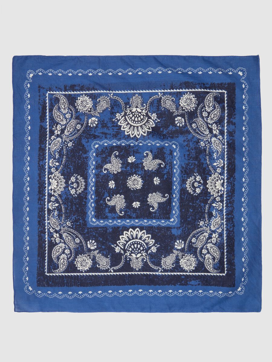 Cotton bandana with print_1