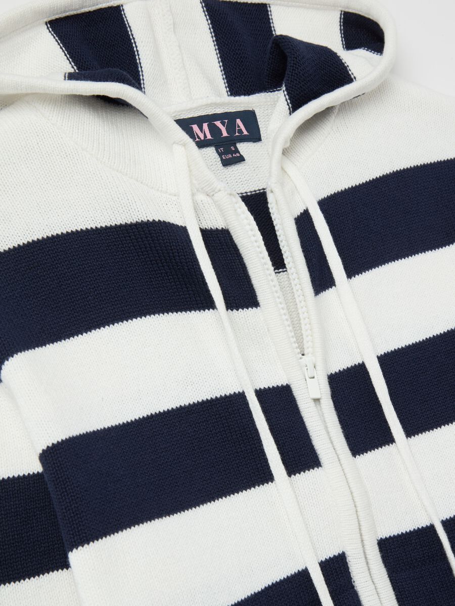 Curvy full-zip cardigan with stripes_5