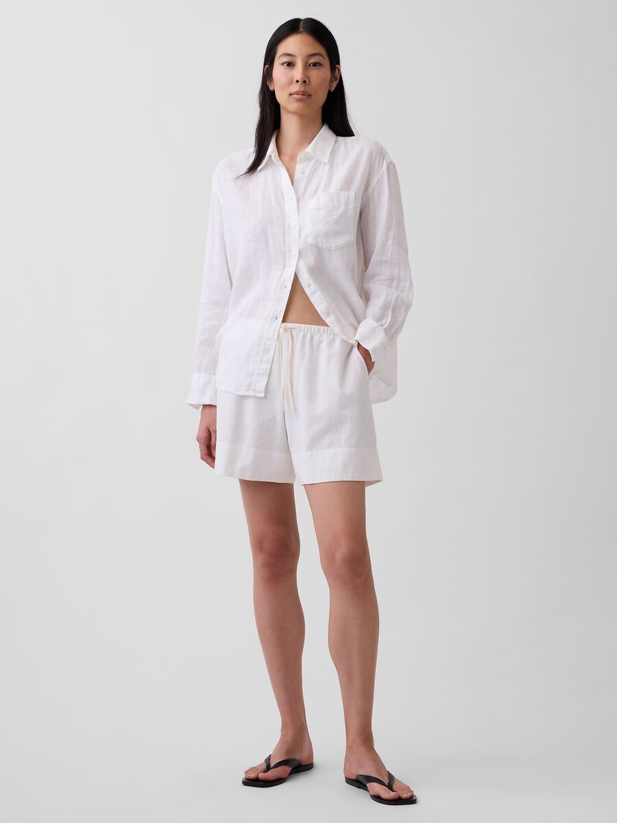 Linen-Viscose Blend Shorts_4