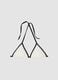 Multicolour triangle bikini top in stretch fabric_5