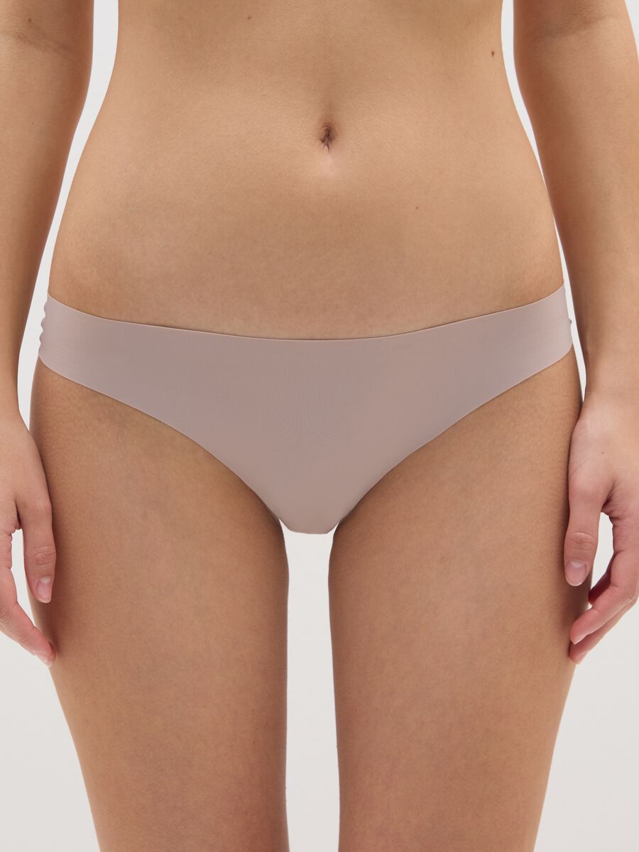Slip in tessuto elasticizzato beige_1