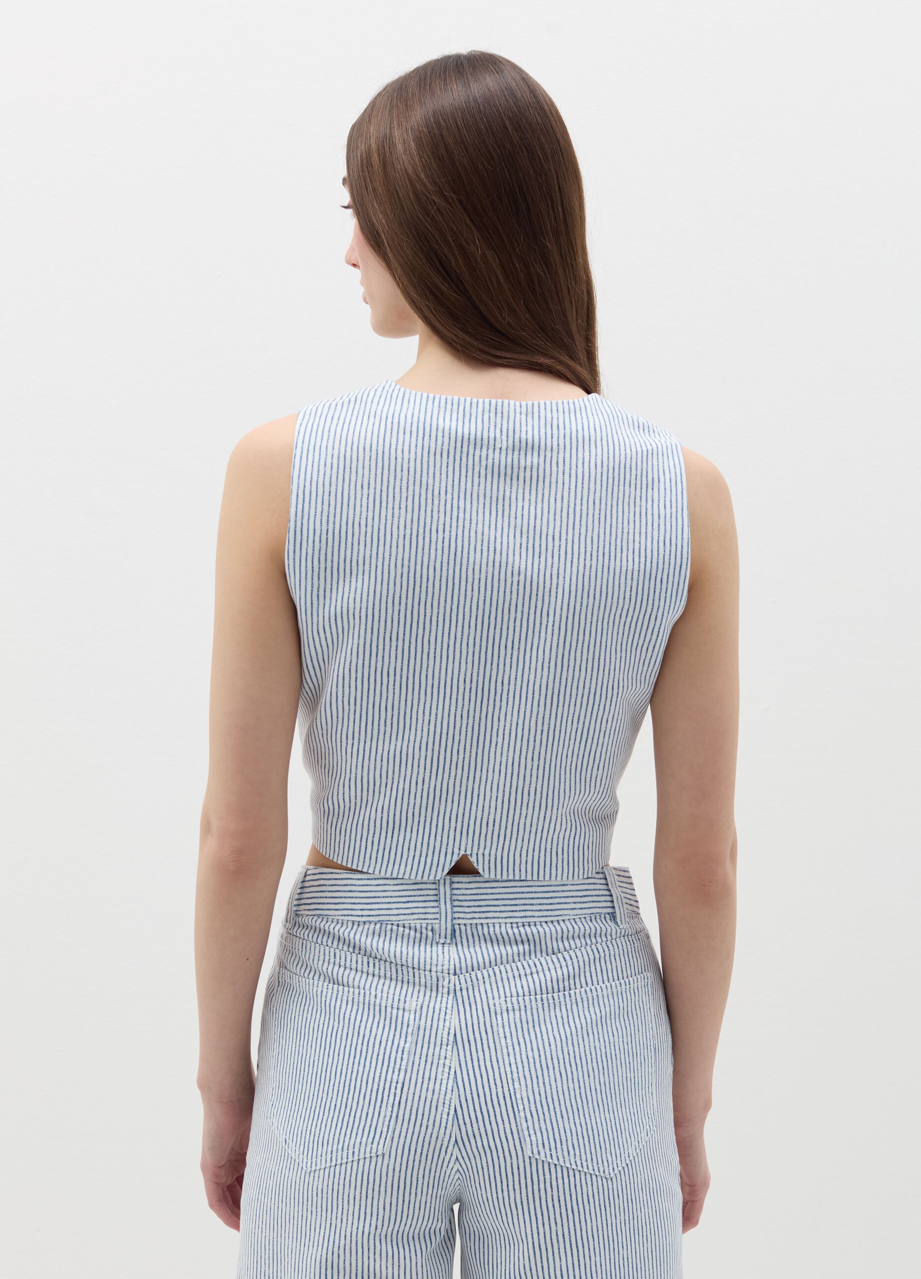 Striped gilet
