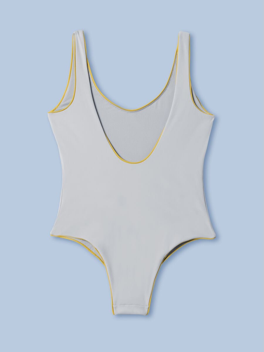 ALTAVIA SAILING grey one-piece swimsuit in stretch fabric_5