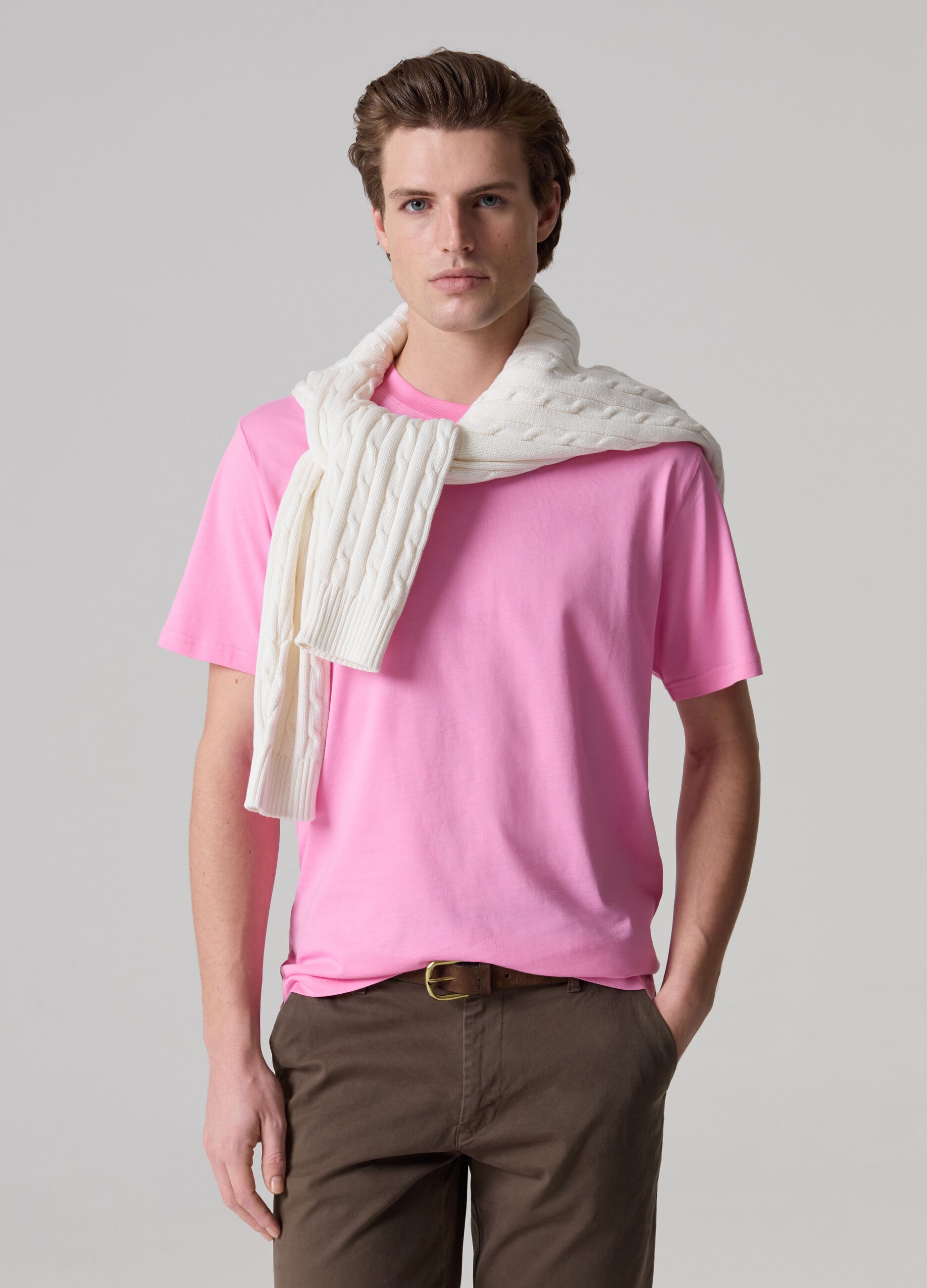 Ovs T-shirt girocollo in cotone Supima
