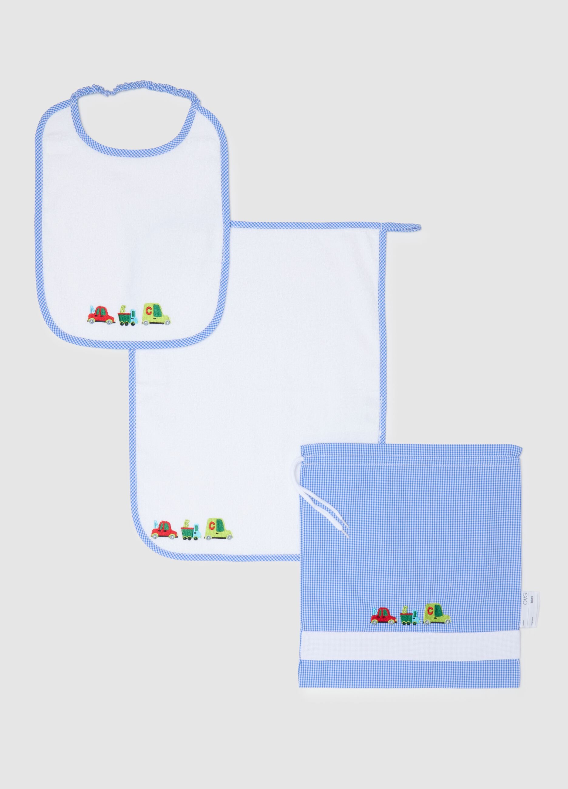 Multicolour Cotton Baby Bibs Set