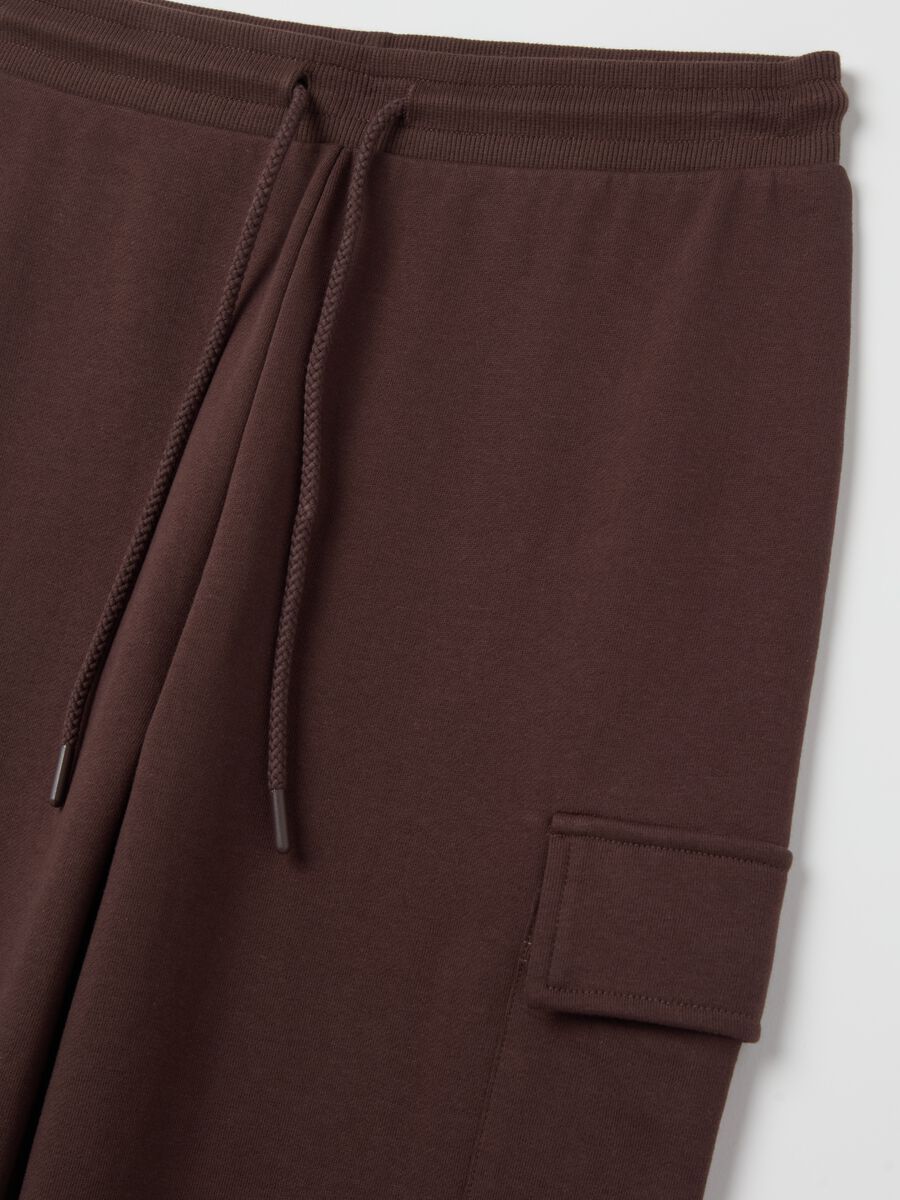 Cargo joggers in fleece_5