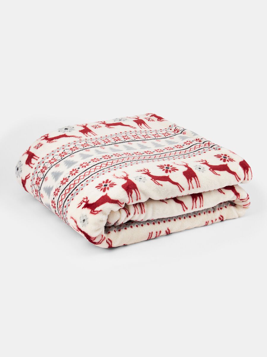 Plaid con stampa Natale_0