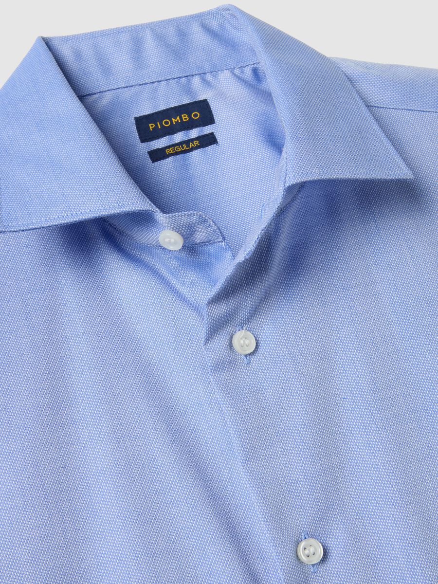 Light Blue Pure Cotton Regular Fit Shirt_5