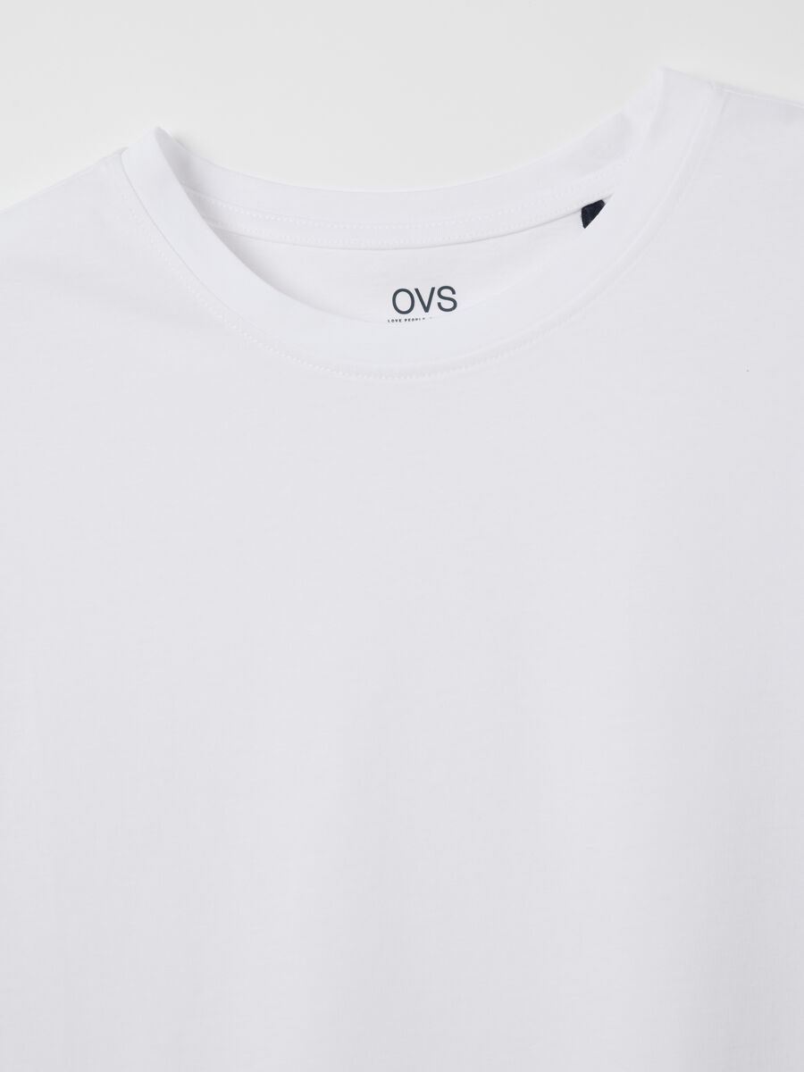 Women's white pure cotton T-shirt_5